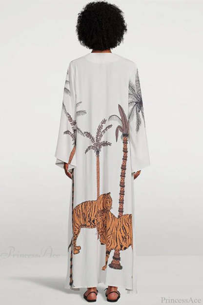 Brigitte One Of A Graceful Kind Ikat Maxi Kimono