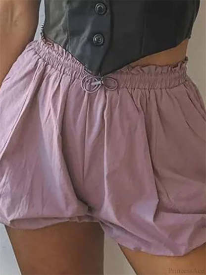 Bubble Pocket Drawstring Short short-250223