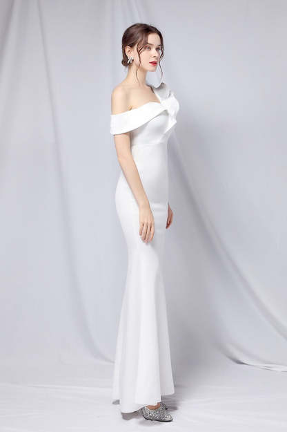 Off Shoulder Mermaid Maxi Party Dress