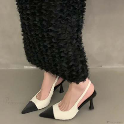 Casual Fashion Shallow Pointed Solid Color Sexy Elegant Comfortable Low Heel Pump