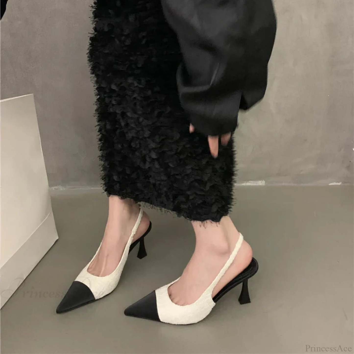 Casual Fashion Shallow Pointed Solid Color Sexy Elegant Comfortable Low Heel Pump