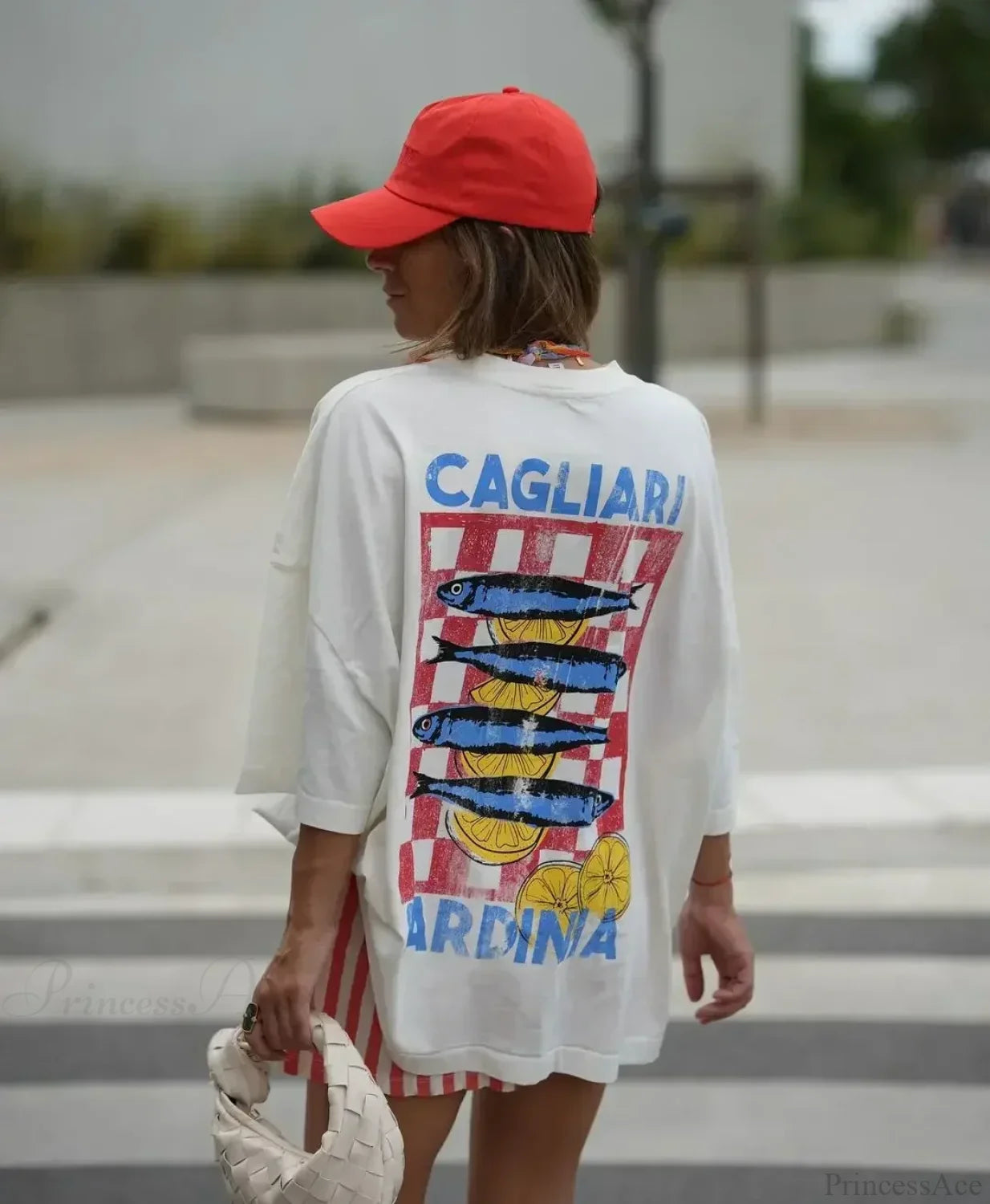 Casual Fish Y2K Graphic T-shirt white1 / S t-shirt-250223