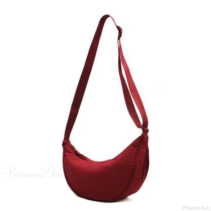 Casual Nylon Designer Hobos Crossbody Bag Red crossbody-250126