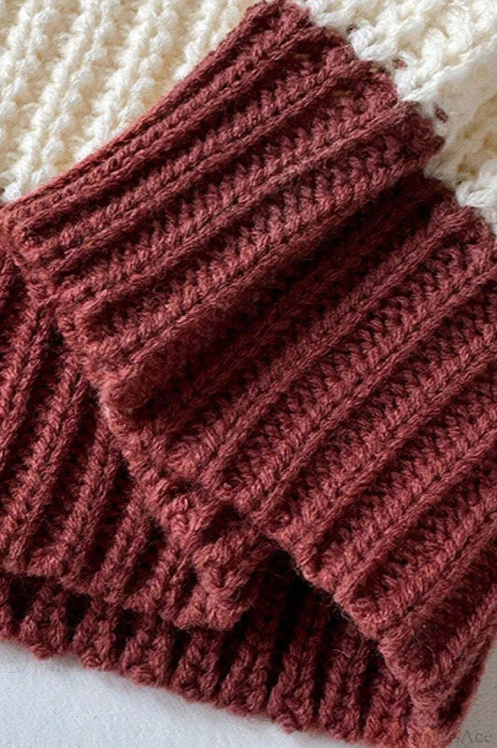 Chic Striped Off Shoulder Lantern Sleeve Knit Sweater