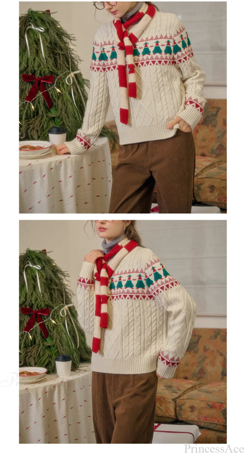 Christmas Tree Vintage Fair Isle Sweater