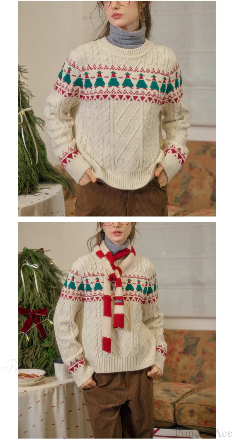 Christmas Tree Vintage Fair Isle Sweater