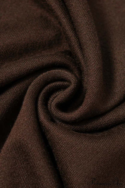 Contrast Color One Shoulder Cutout Slim Long Sleeve Tee