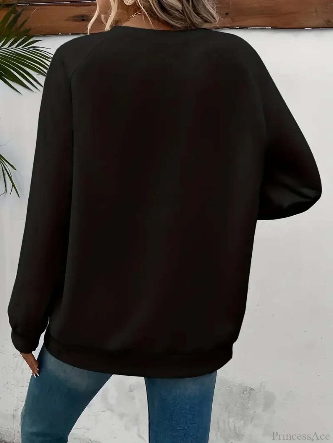 Cozy Casual Pullover Santa Pattern Fall Winter Christmas Hoodie Hoodies-L