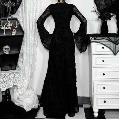 Cross Soft Long Sleeved Midi Dress