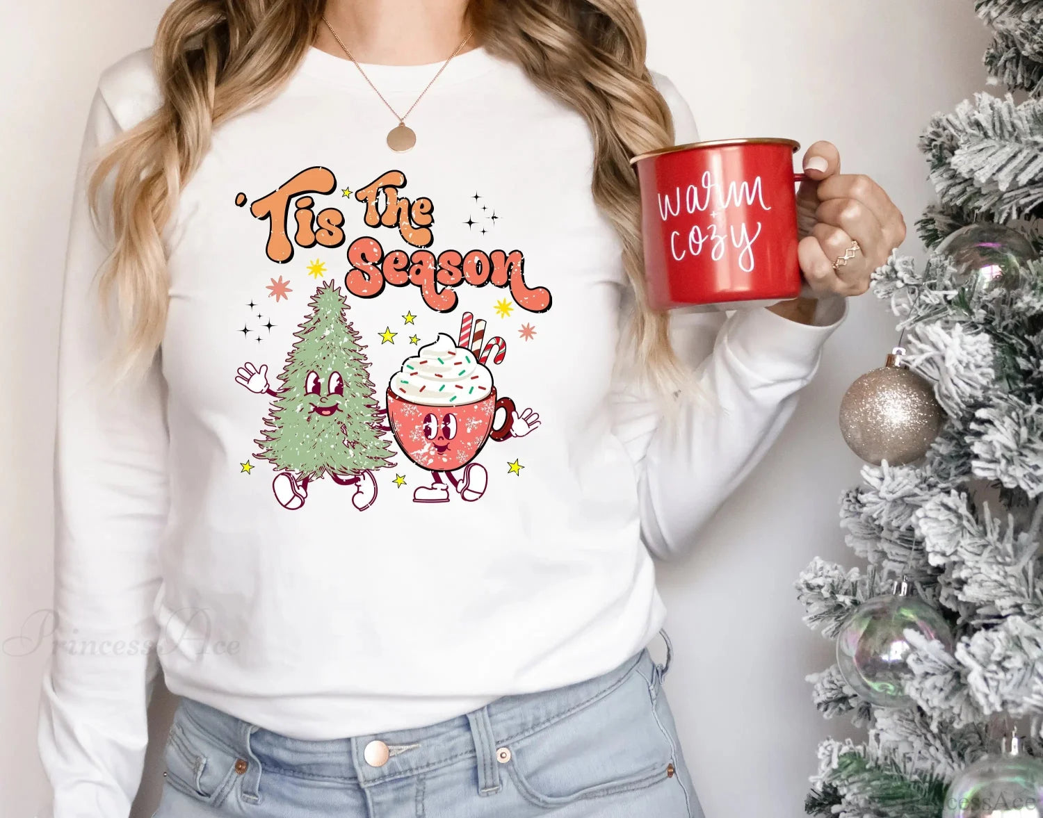 Cute Tree Cups Christmas Hoodie - Popular Gift White / S Hoodies-L