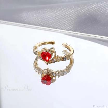 Dark Animal Butterfly Zircon Star Ring sliver10