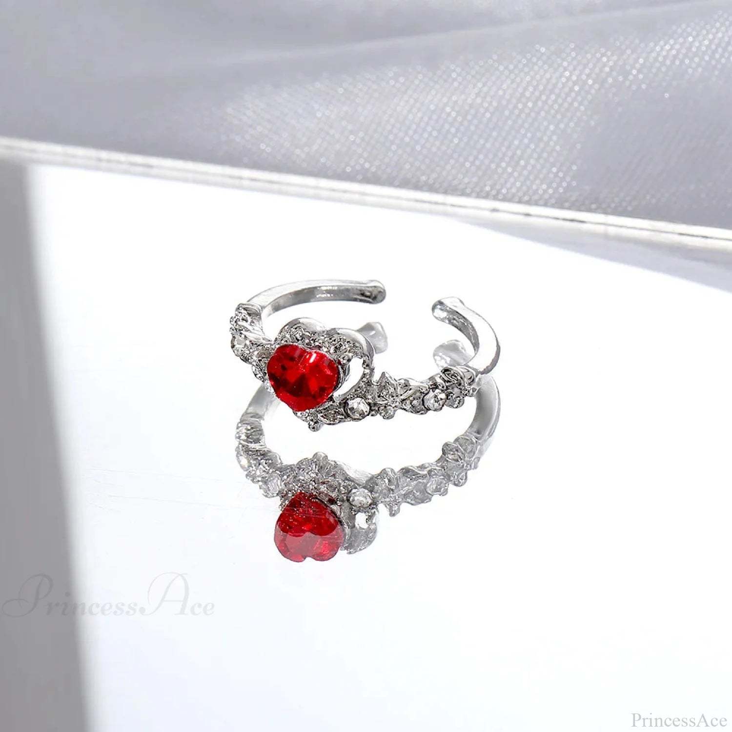 Dark Animal Butterfly Zircon Star Ring sliver11