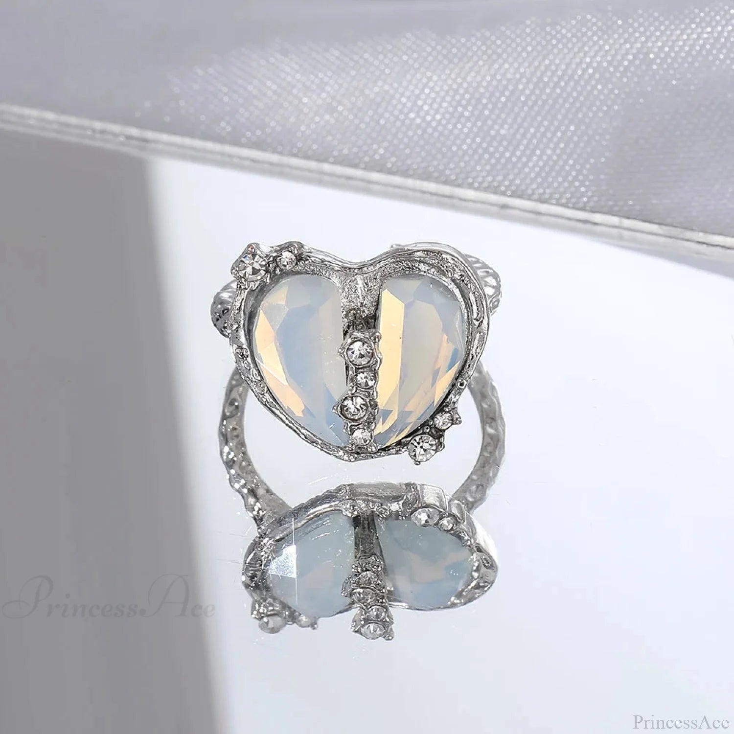 Dark Animal Butterfly Zircon Star Ring sliver13