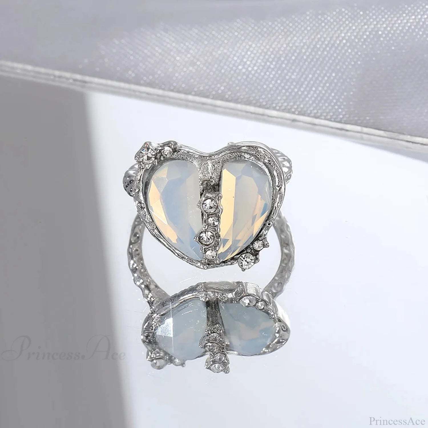 Dark Animal Butterfly Zircon Star Ring sliver13