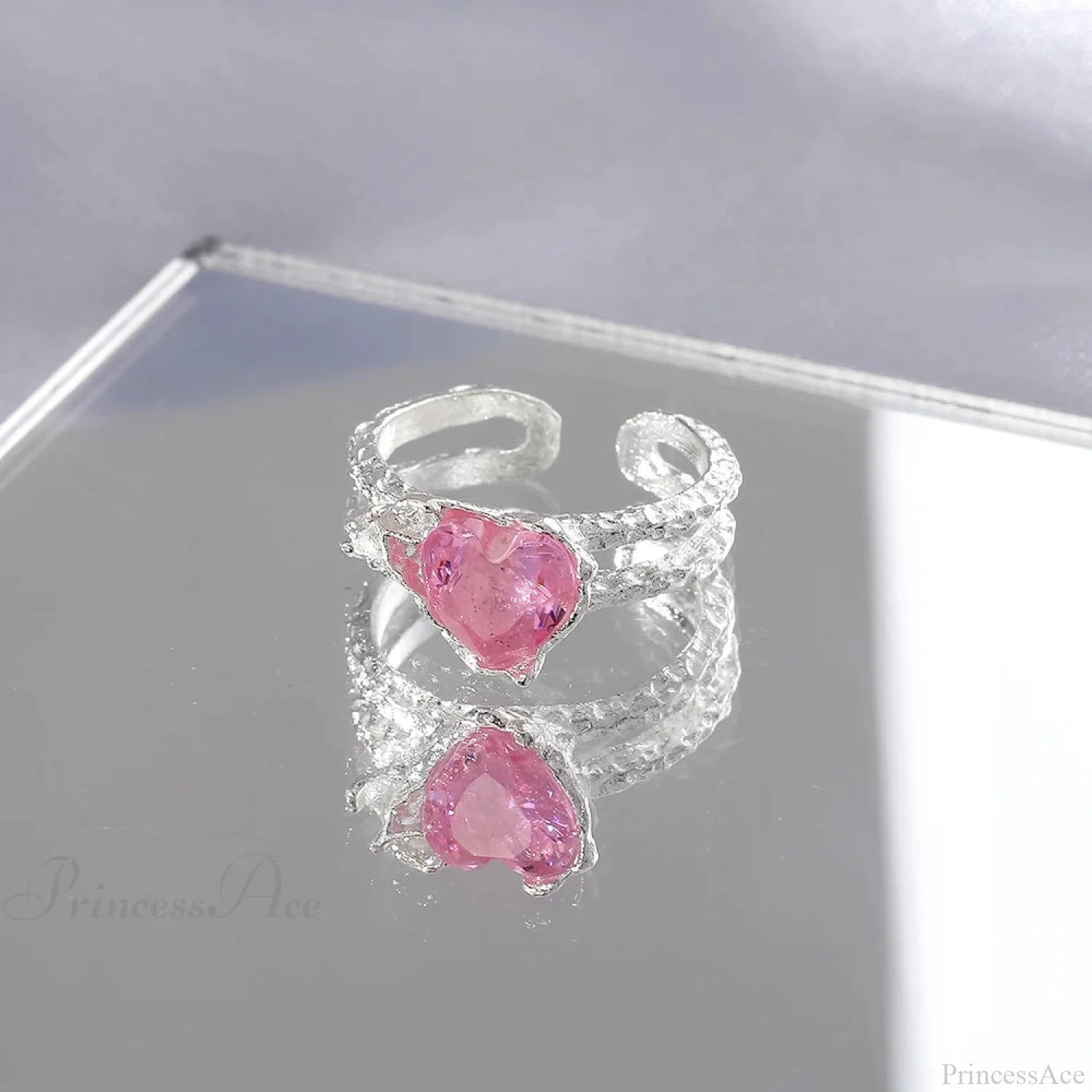 Dark Animal Butterfly Zircon Star Ring sliver16