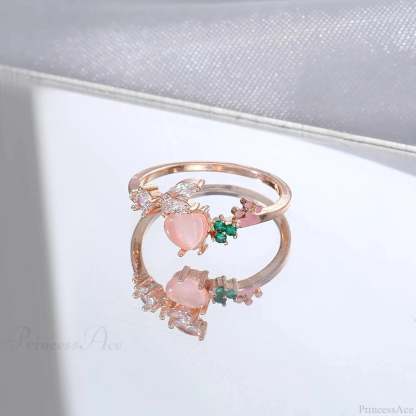 Dark Animal Butterfly Zircon Star Ring sliver2