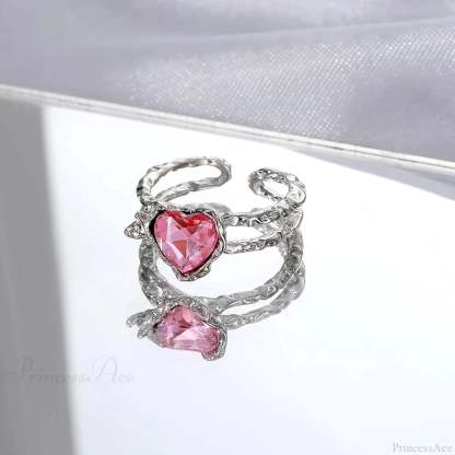 Dark Animal Butterfly Zircon Star Ring sliver5