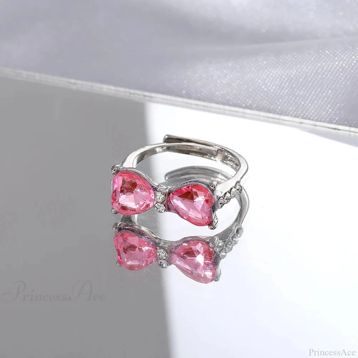 Dark Animal Butterfly Zircon Star Ring sliver6