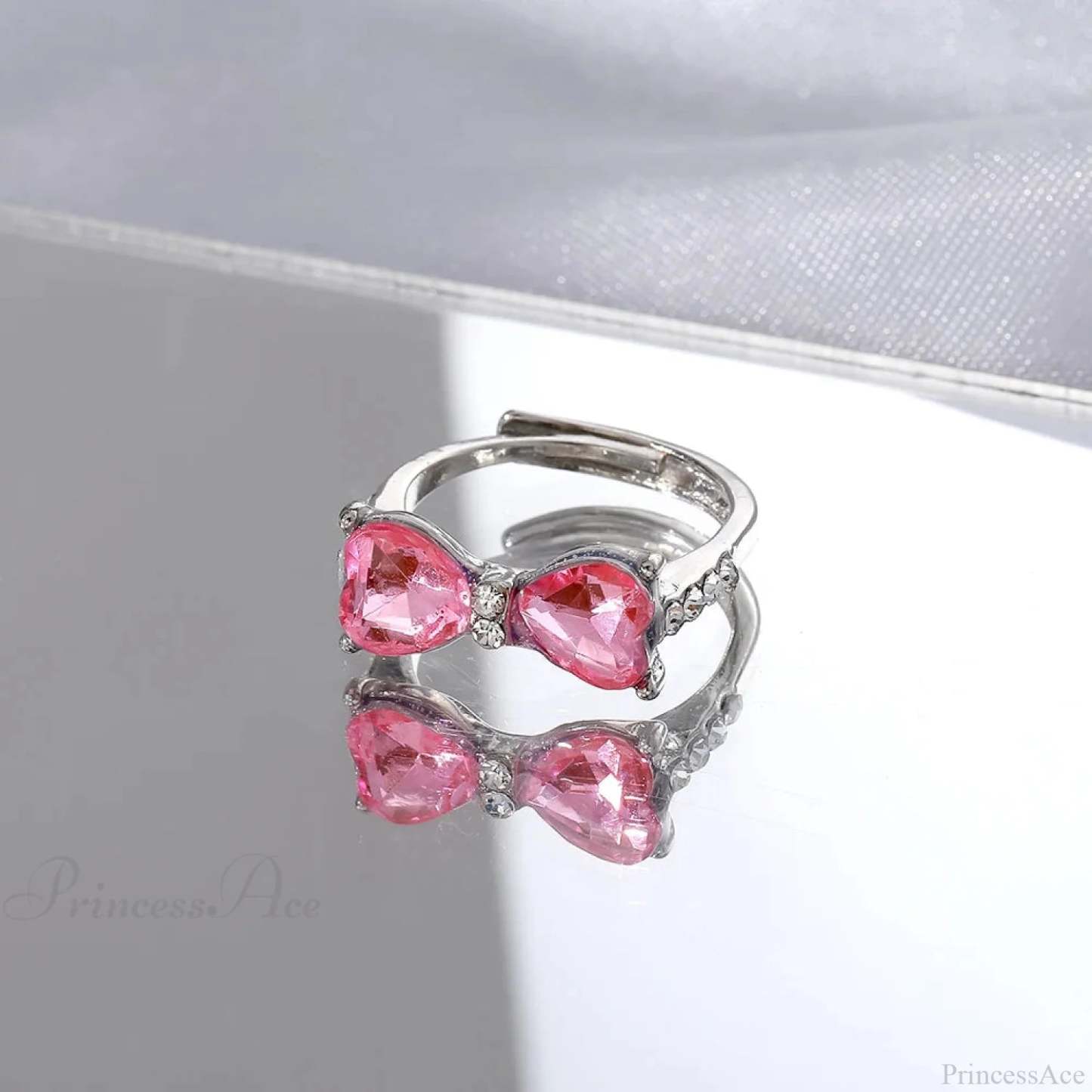 Dark Animal Butterfly Zircon Star Ring sliver6