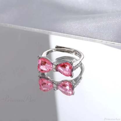 Dark Animal Butterfly Zircon Star Ring sliver6