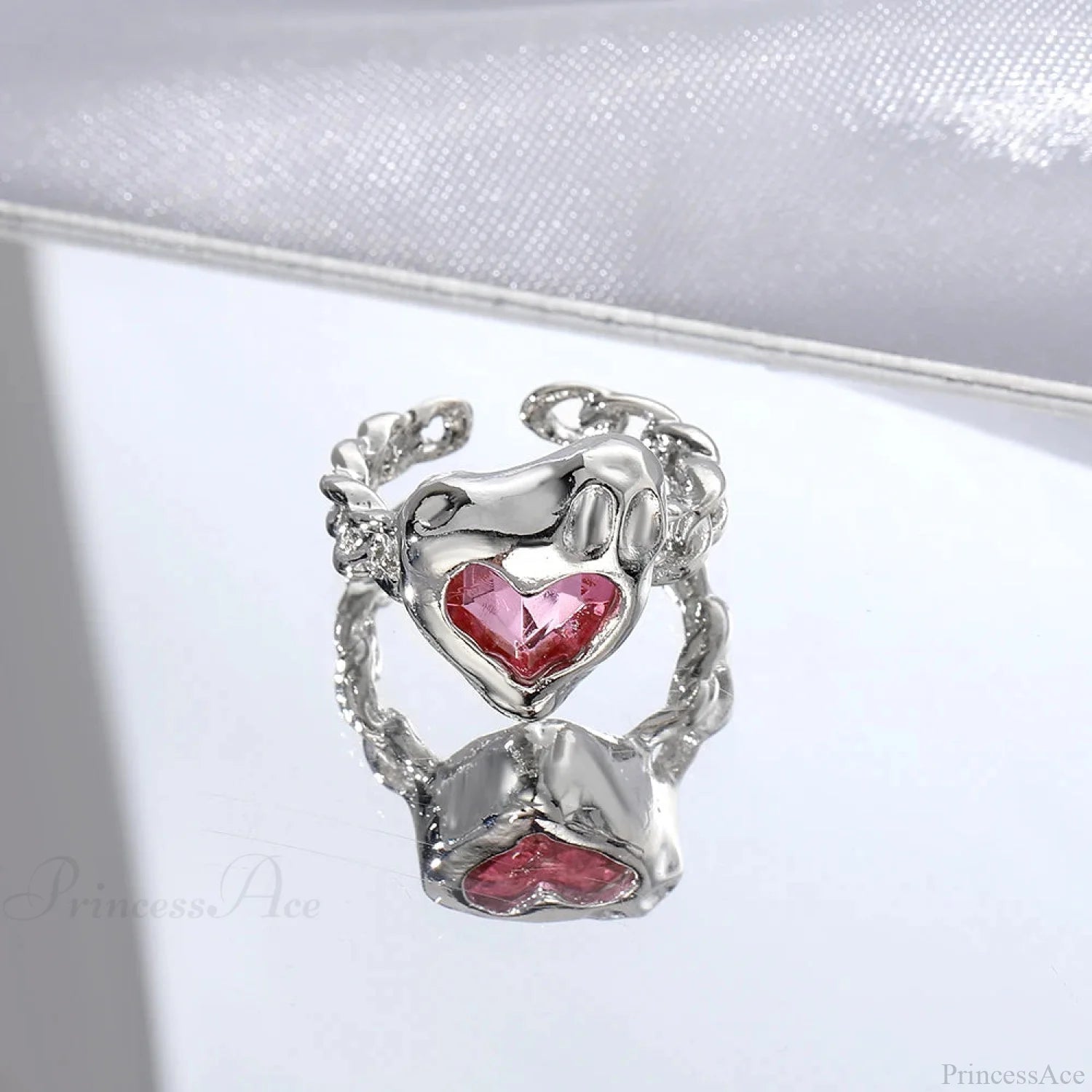 Dark Animal Butterfly Zircon Star Ring sliver9