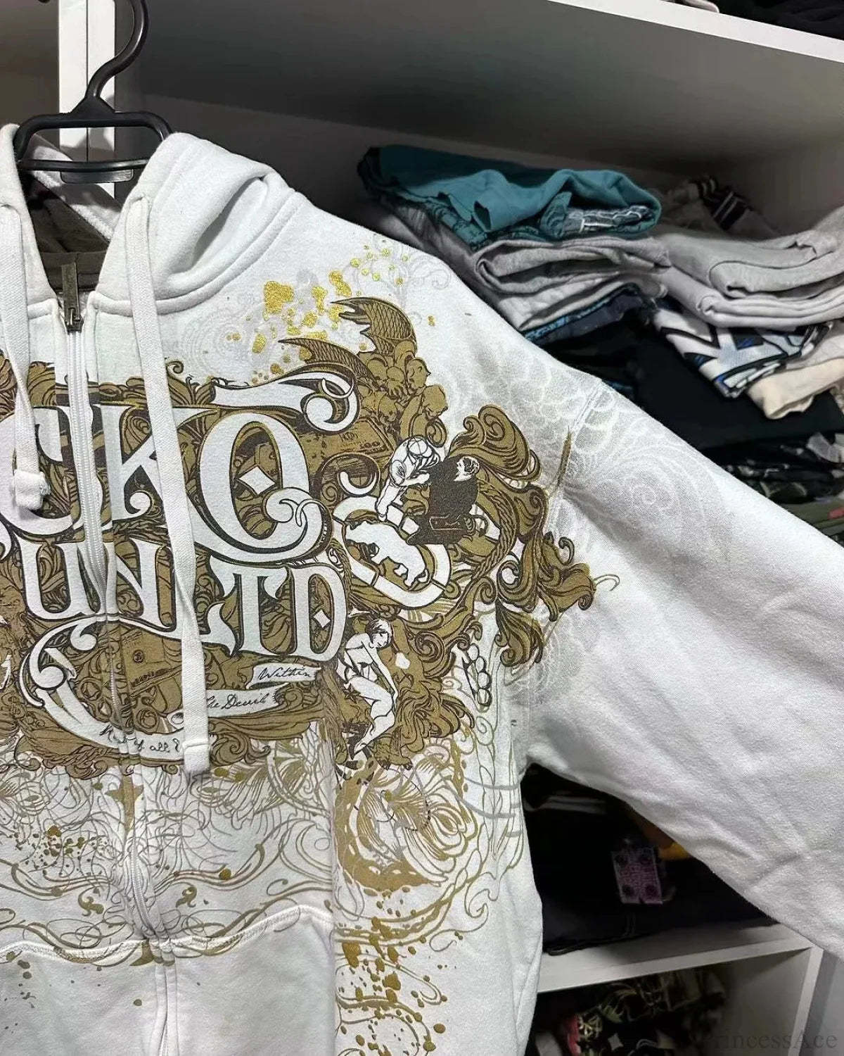 Dark Antique Large Design Hoodie