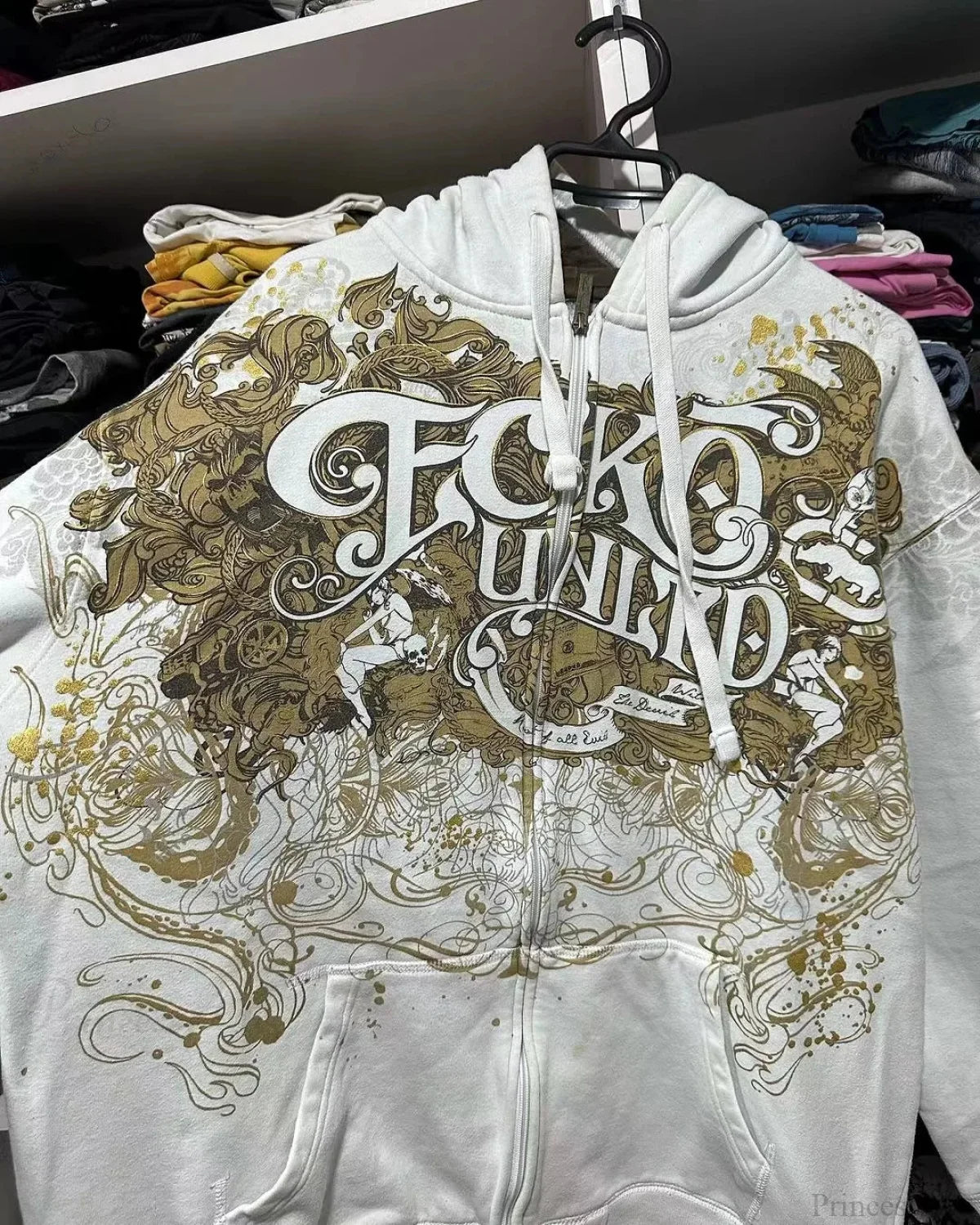 Dark Antique Large Design Hoodie