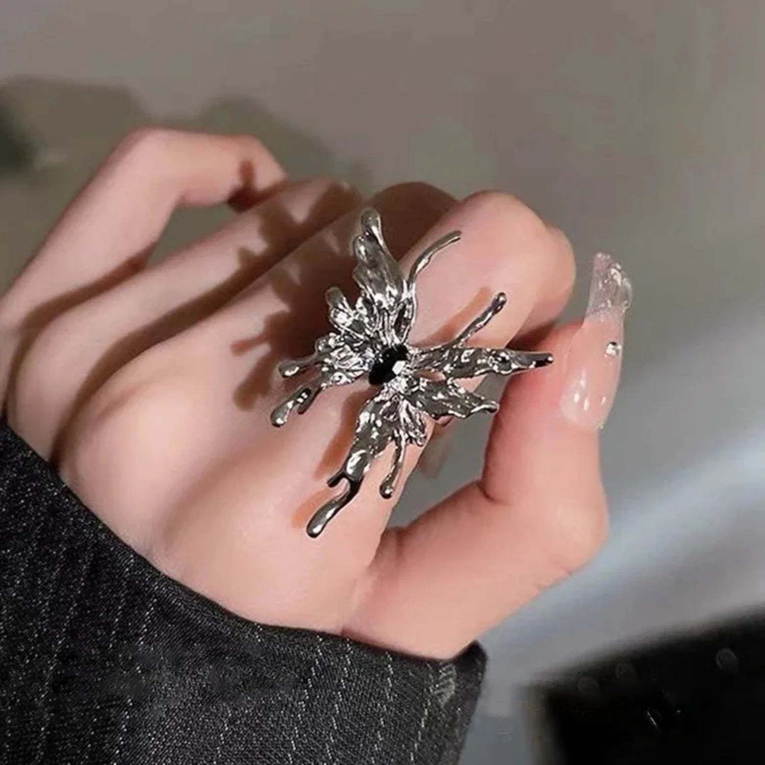 Dark Black Rose Band 02 Black