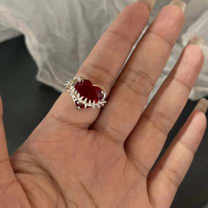 Dark Crystal Ebony Spider Ring sliver15