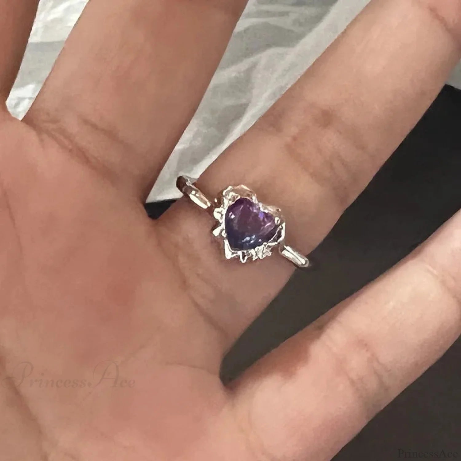 Dark Crystal Ebony Spider Ring sliver19