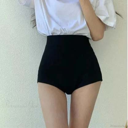 Dark Elevated Waist Booty Short Black / S