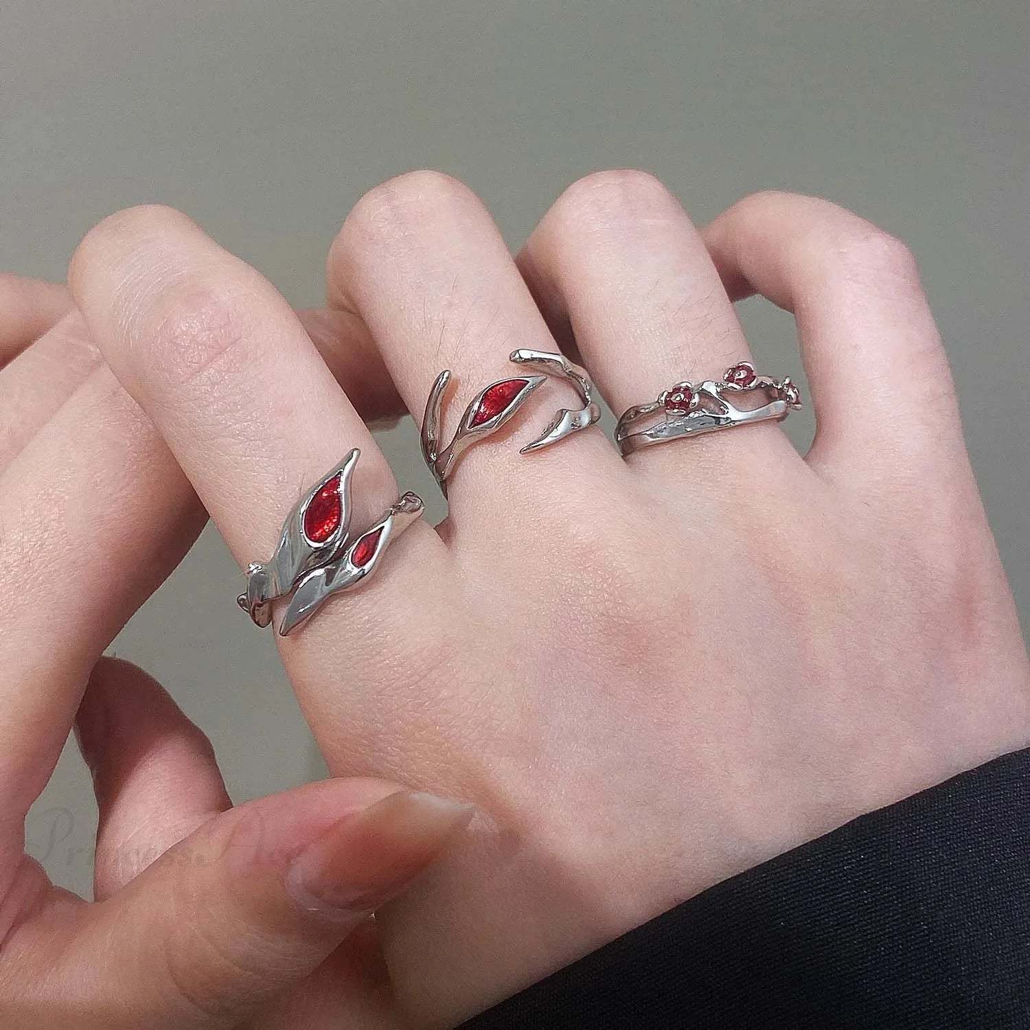 Dark Red Crystal Band