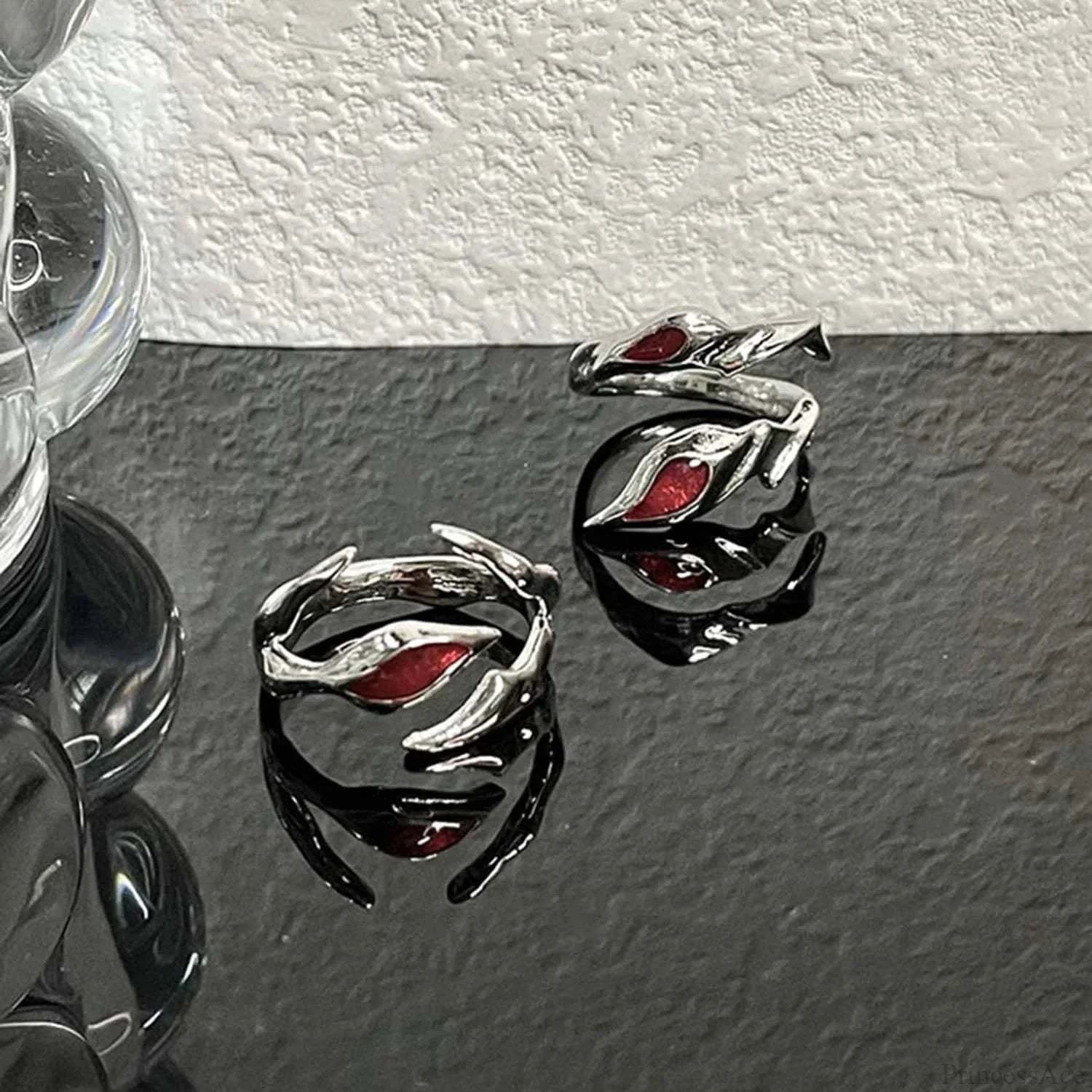 Dark Red Crystal Band