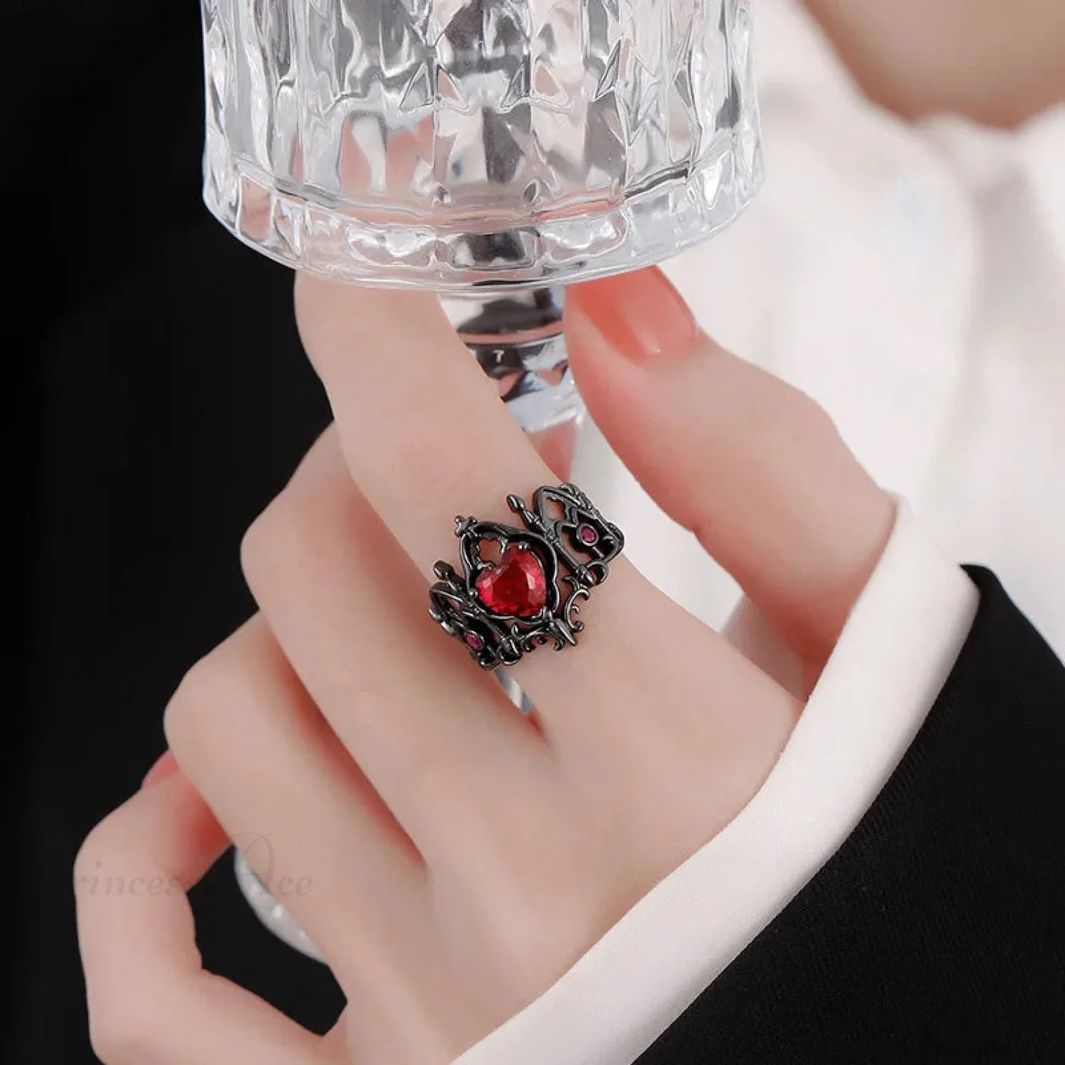 Dark Unpredictable Jewel Ring