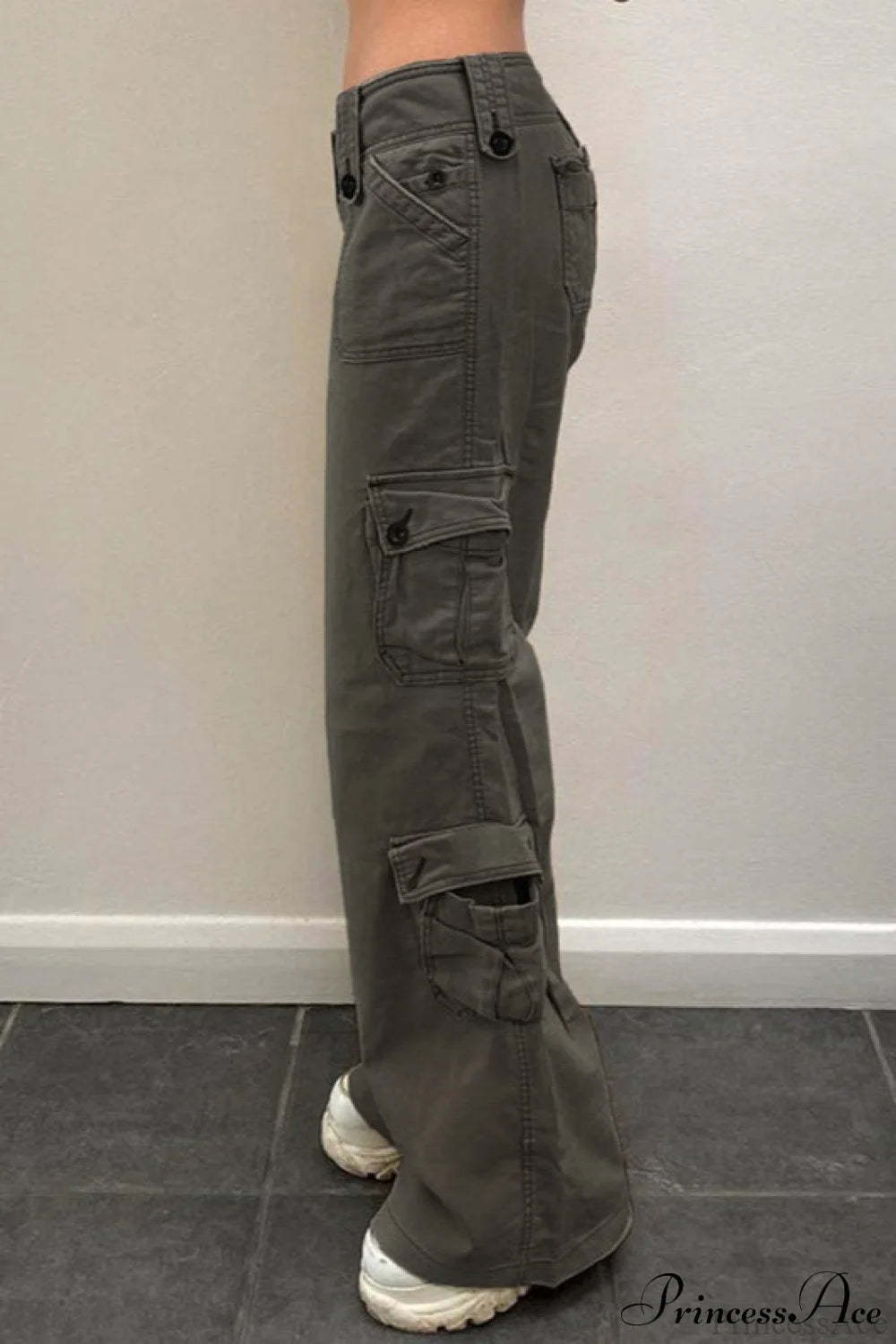 Denim Street Pocket Low Waist Cargo Pants