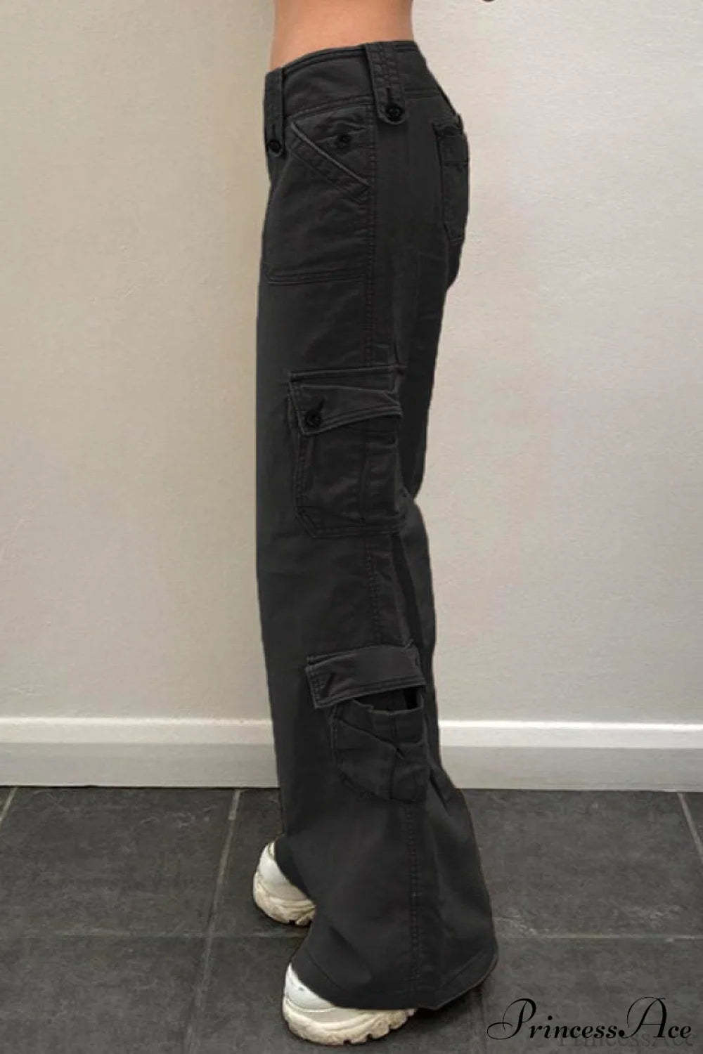 Denim Street Pocket Low Waist Cargo Pants