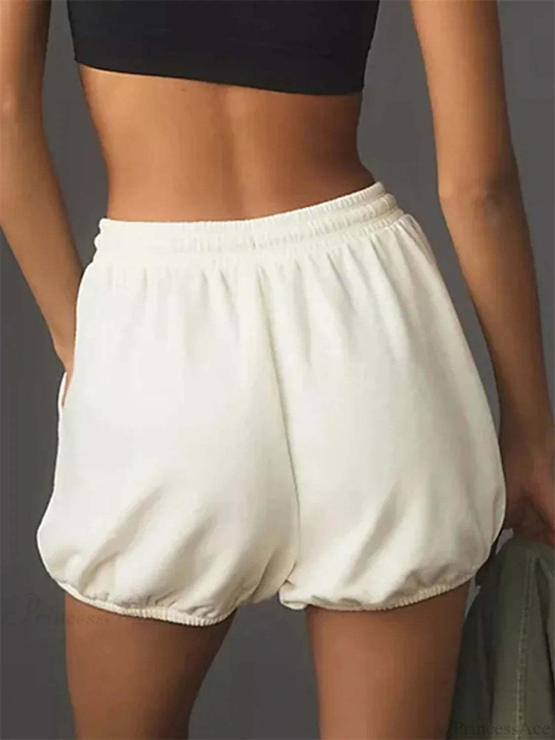 Drawstring Mid Waist Loose Short short-250223