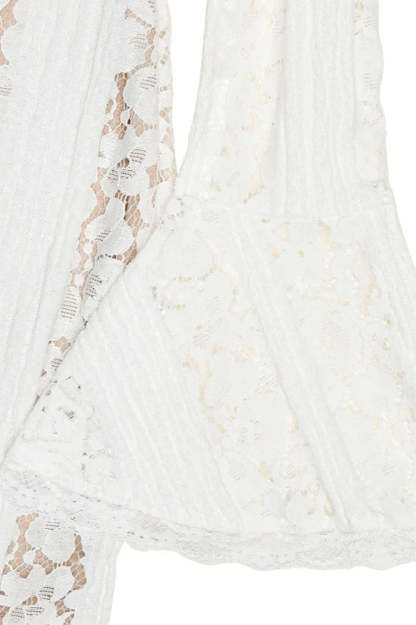 Lace Off Shoulder Maxi Boho Dress