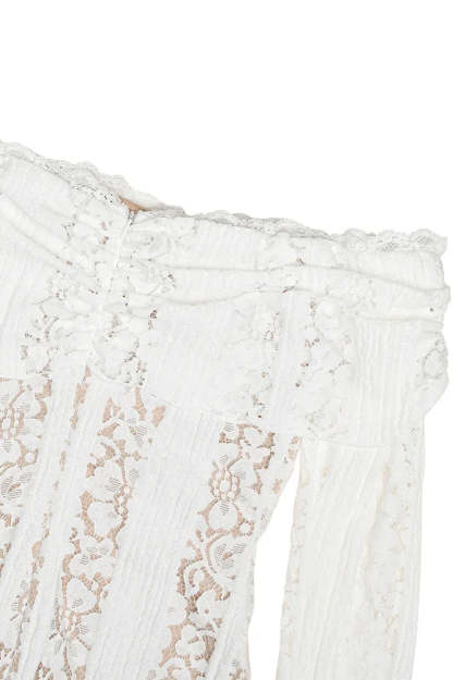 Off Shoulder Lace Bodycon Boho Dress