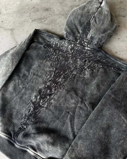 Embroidery Vintage Gothic Hoodie
