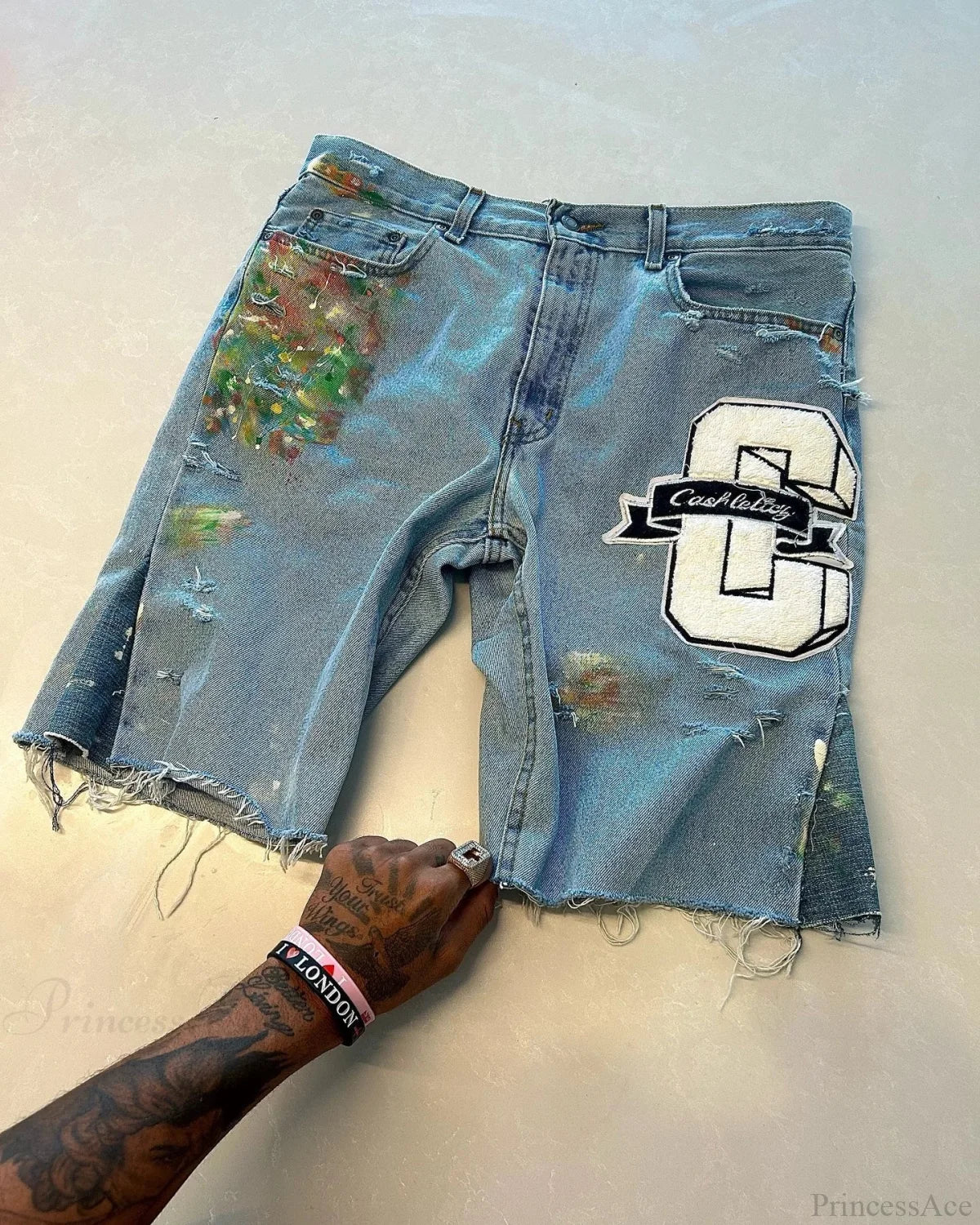 Empty Character Stitch Short blue4 / M