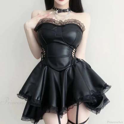 Empty Tie Lace Small Dress