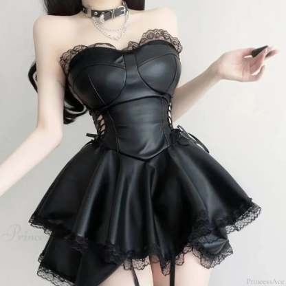 Empty Tie Lace Small Dress