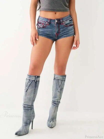 Enlightened Stitched Denim Short S