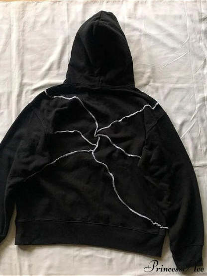 Evil Eye Patterned Dark Gothic Hip Hop Hoodie