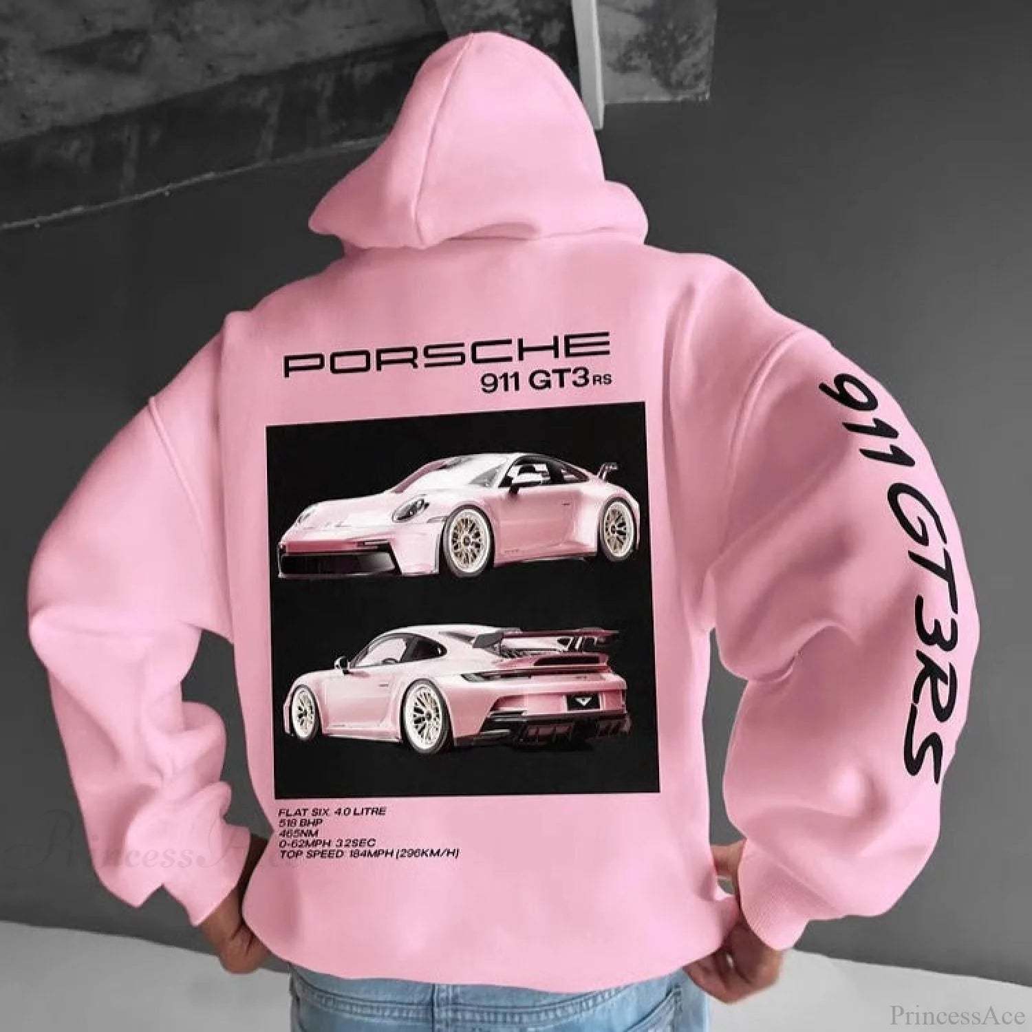 F1 Racing Oversize Hoodie Pink / S