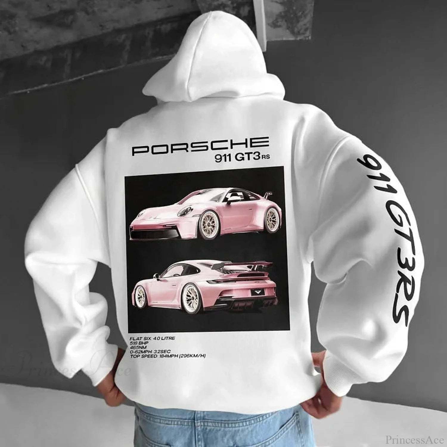 F1 Racing Oversize Hoodie White / S