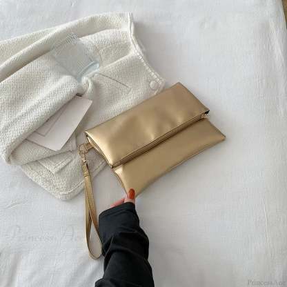 Fashion Day Envelope Clutch Wristlet Gold wristlet-250126