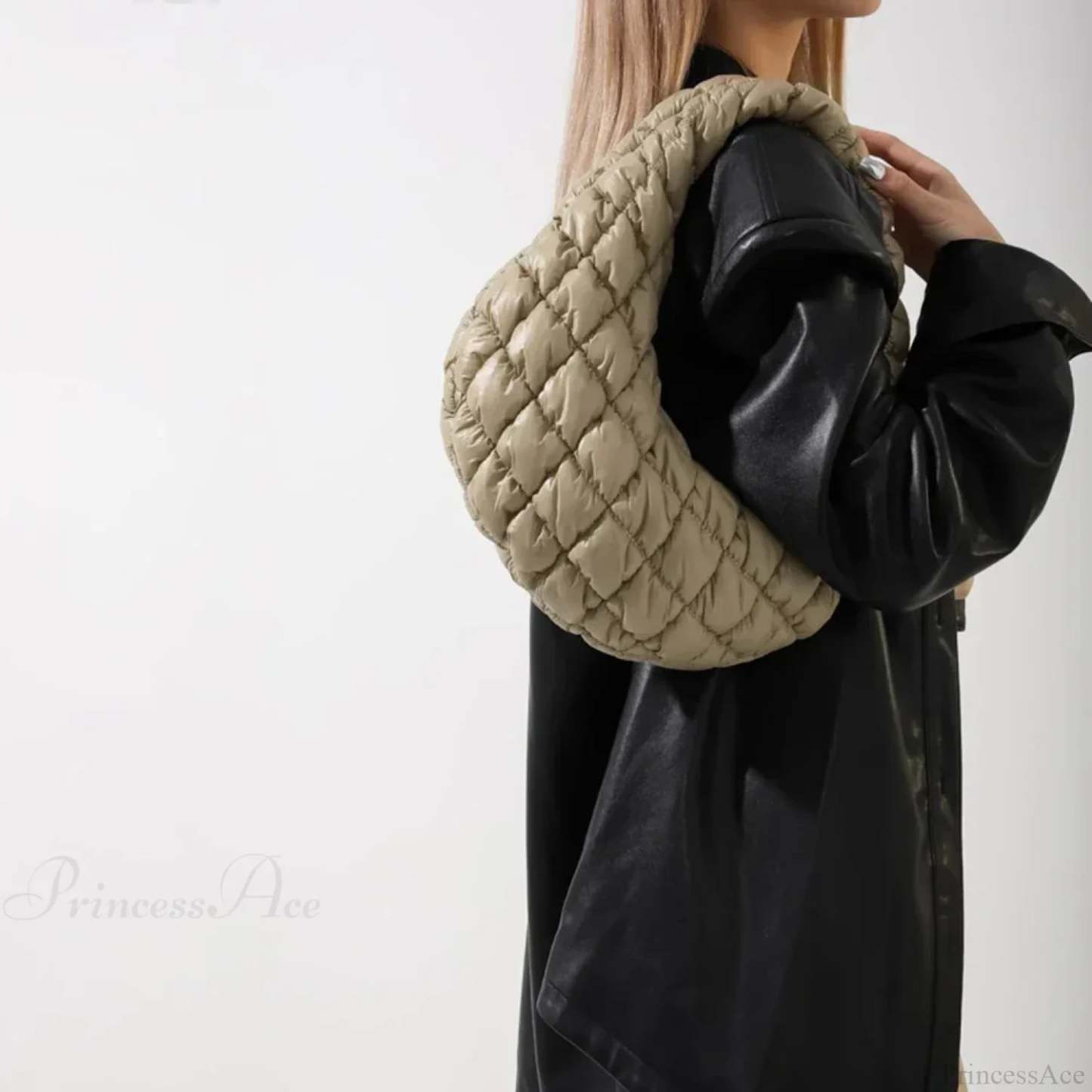 Fashion Quilted Puffer Cloud Pleated Shoulder Handbag handbag-250126