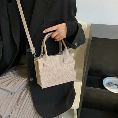 Felt Mini Tote Autumn Winter Small Square Handbag handbag-250126